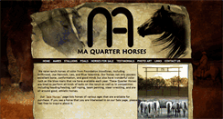 Desktop Screenshot of mahorses.com