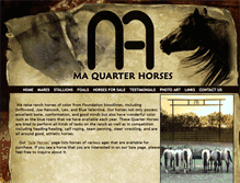 Tablet Screenshot of mahorses.com